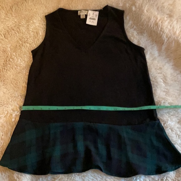 NWT J. Crew Plaid Ruffle Tank Top Size xxs - Picture 9 of 10